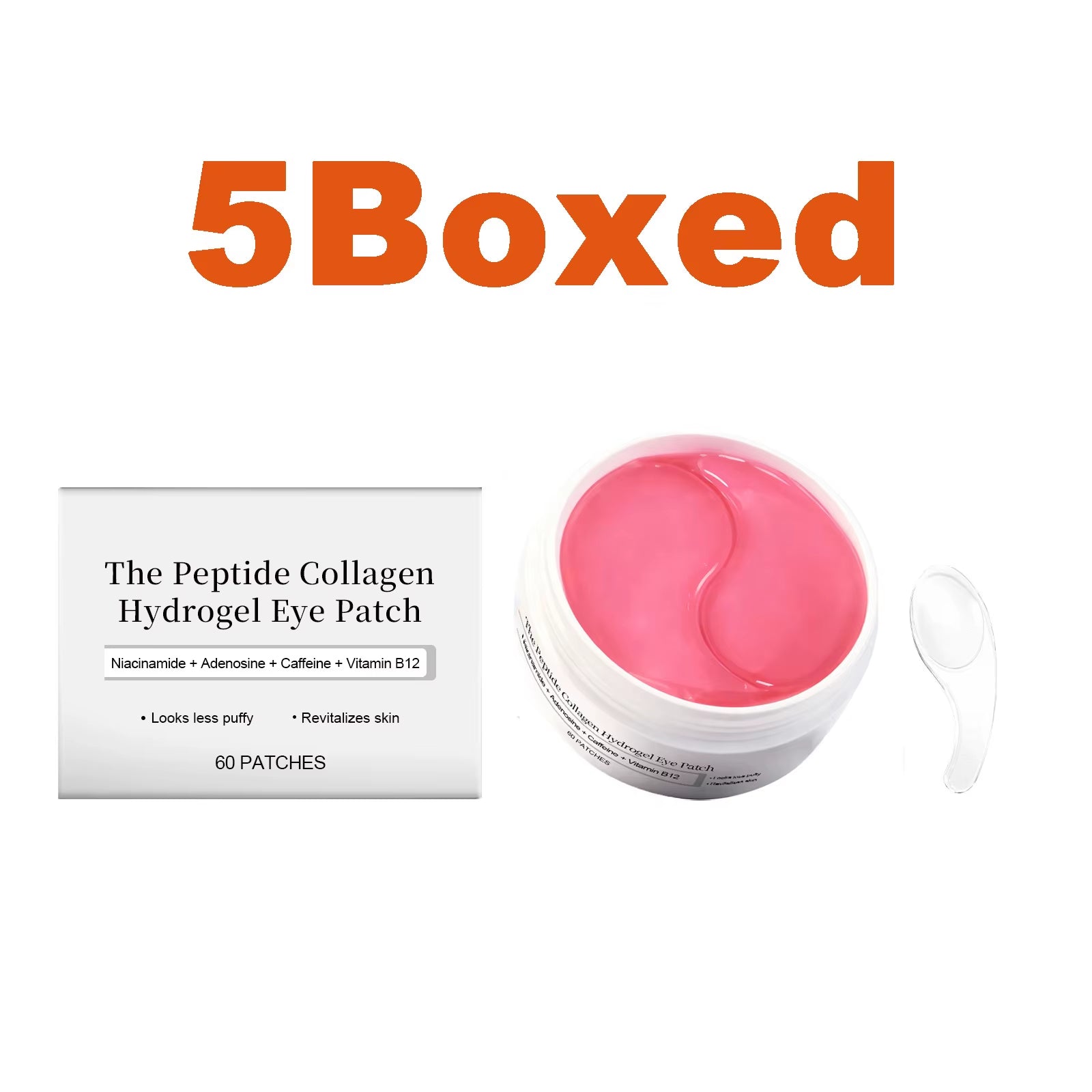 Peptide Collagen Hydrogel Eye Patch Reduce Wrinkles Dark Circles with Copper Peptide Niacinamide Firming Hydrating Gel Eye Pads