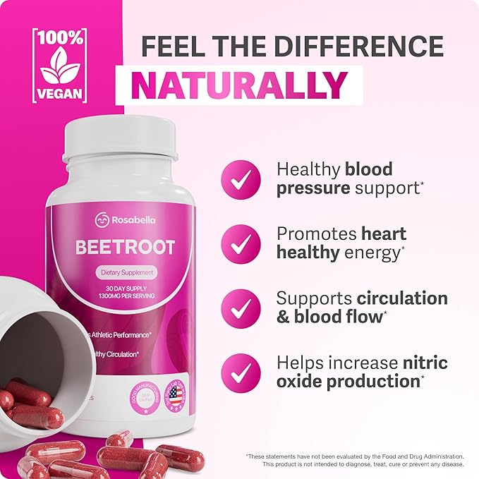 Rosabella Organic Beet Root Capsules