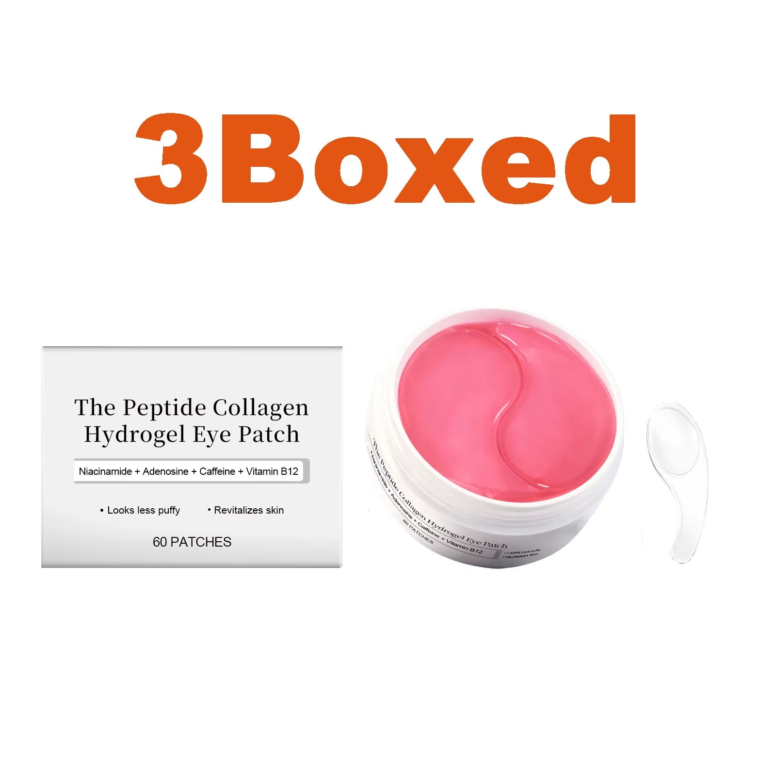 Peptide Collagen Hydrogel Eye Patch Reduce Wrinkles Dark Circles with Copper Peptide Niacinamide Firming Hydrating Gel Eye Pads
