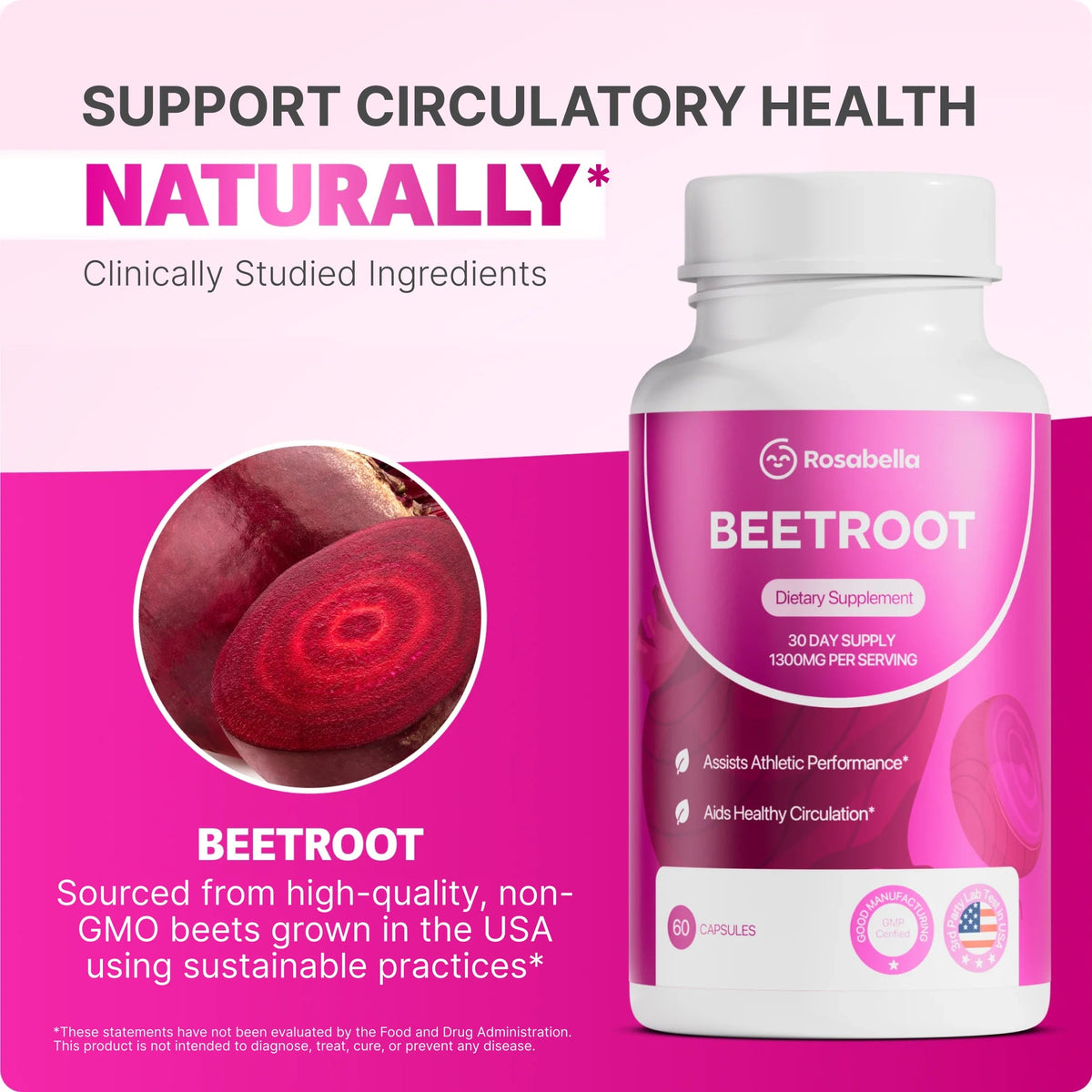Rosabella Organic Beet Root Capsules